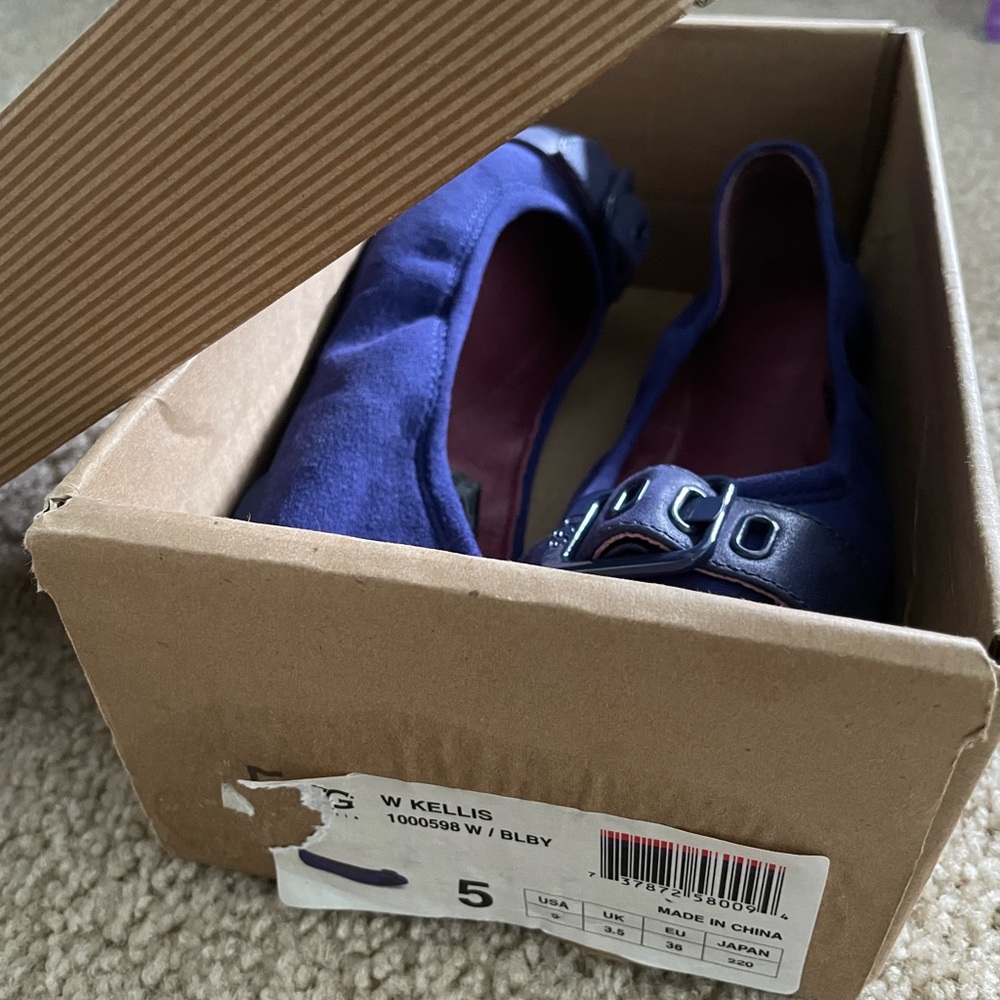 Ugg Australia Women Suede Comfort Slip On shoes sz 5, only worn once. - Picture 4 of 4